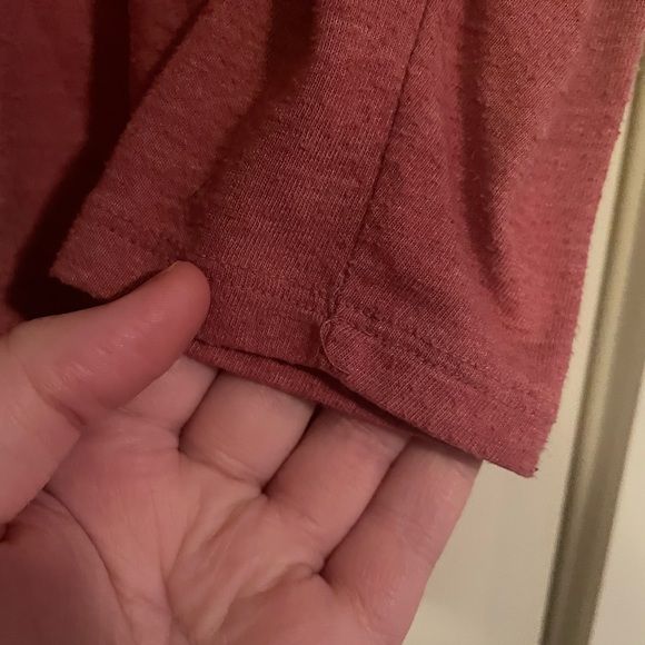 Used Lane Bryant Cut Out Pink Tee - Picture 4 of 7